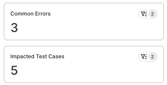 common automation error analysis report aggregates