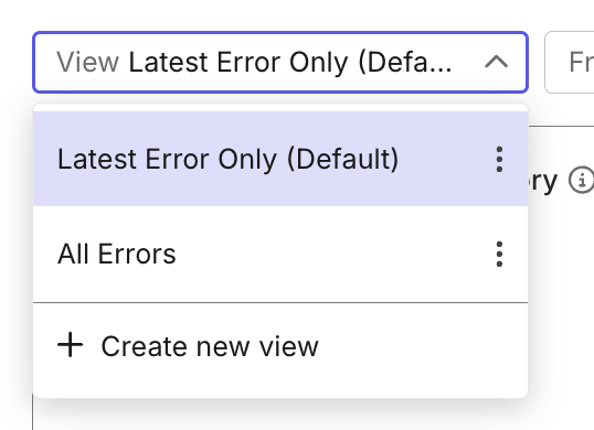 common automation error views
