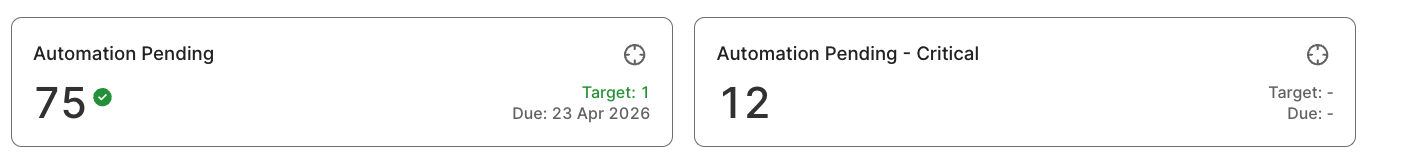 Automation pendind widget