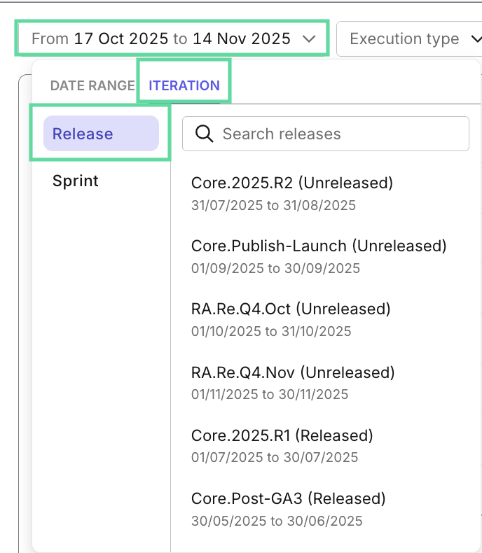testops reports and analytics scope iteration