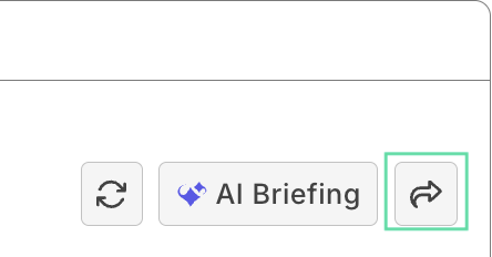testops reports and analytics sharing button