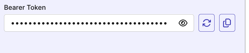 Bearer Token field in TestOps