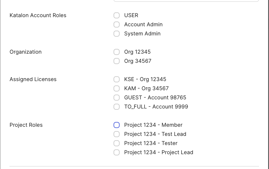 Example Fields after mapping in Okta