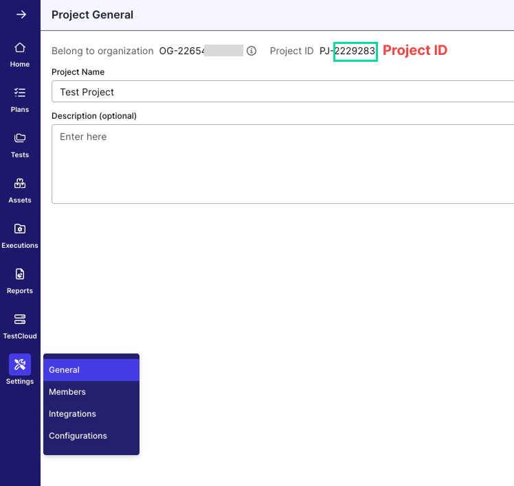 Project General Screen