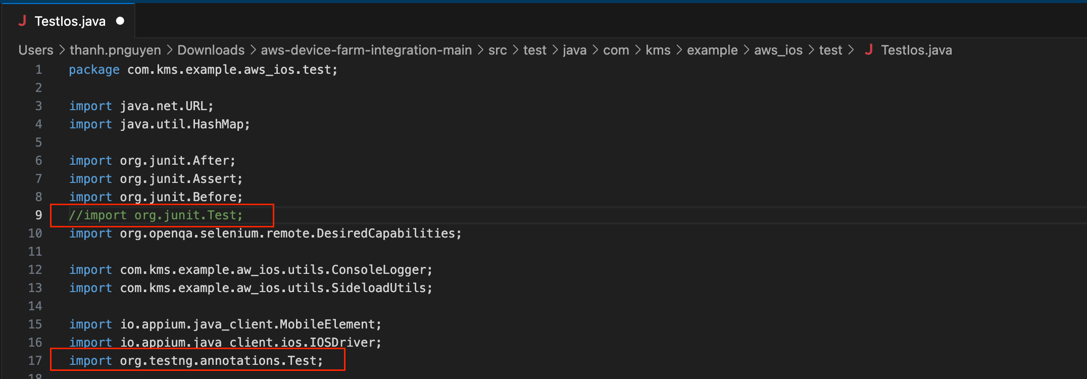 TestNG java-based framework