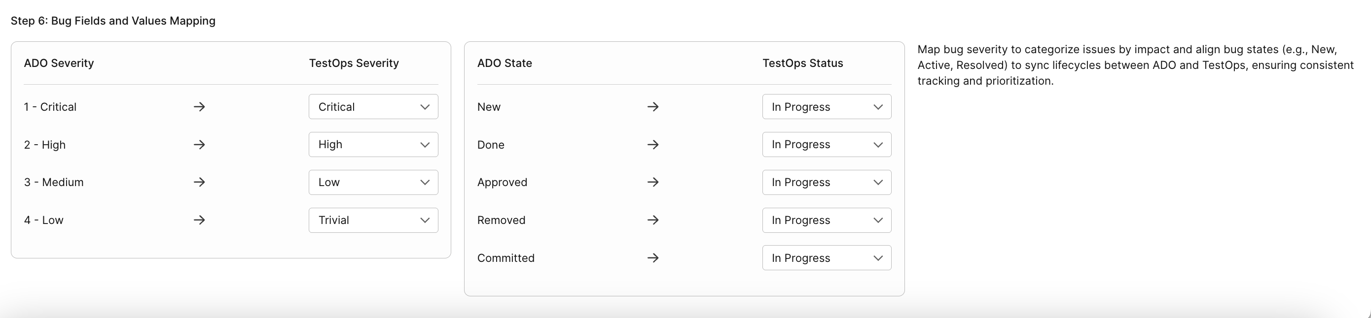 Filling in required fields in System Integration UI