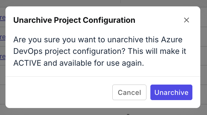 Confirmed unarchive box
