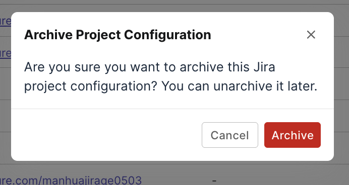 Confirmed unarchive box