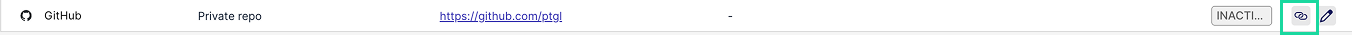 Github reconnect button