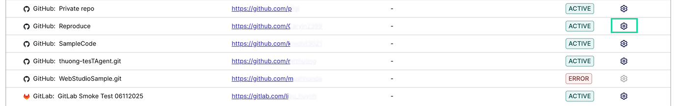 Github Setting icon