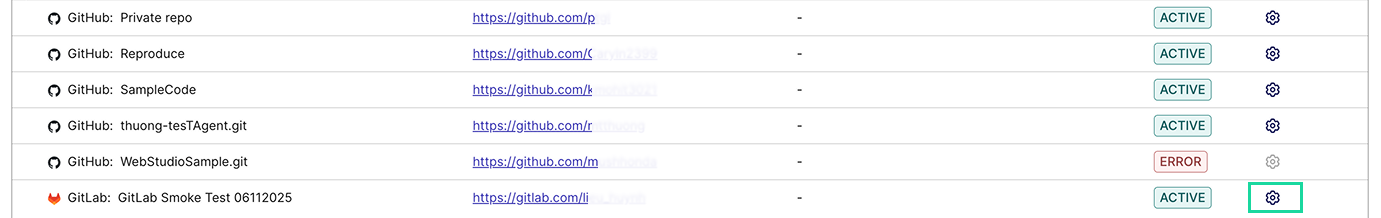 Gitlab Setting icon