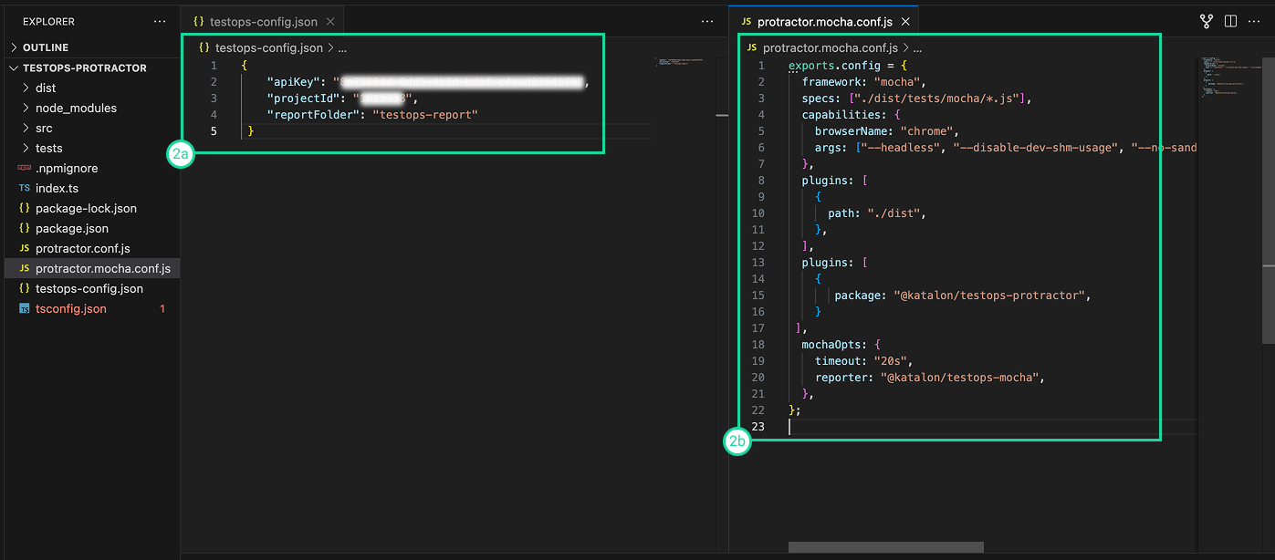 Config Protractor Mocha file