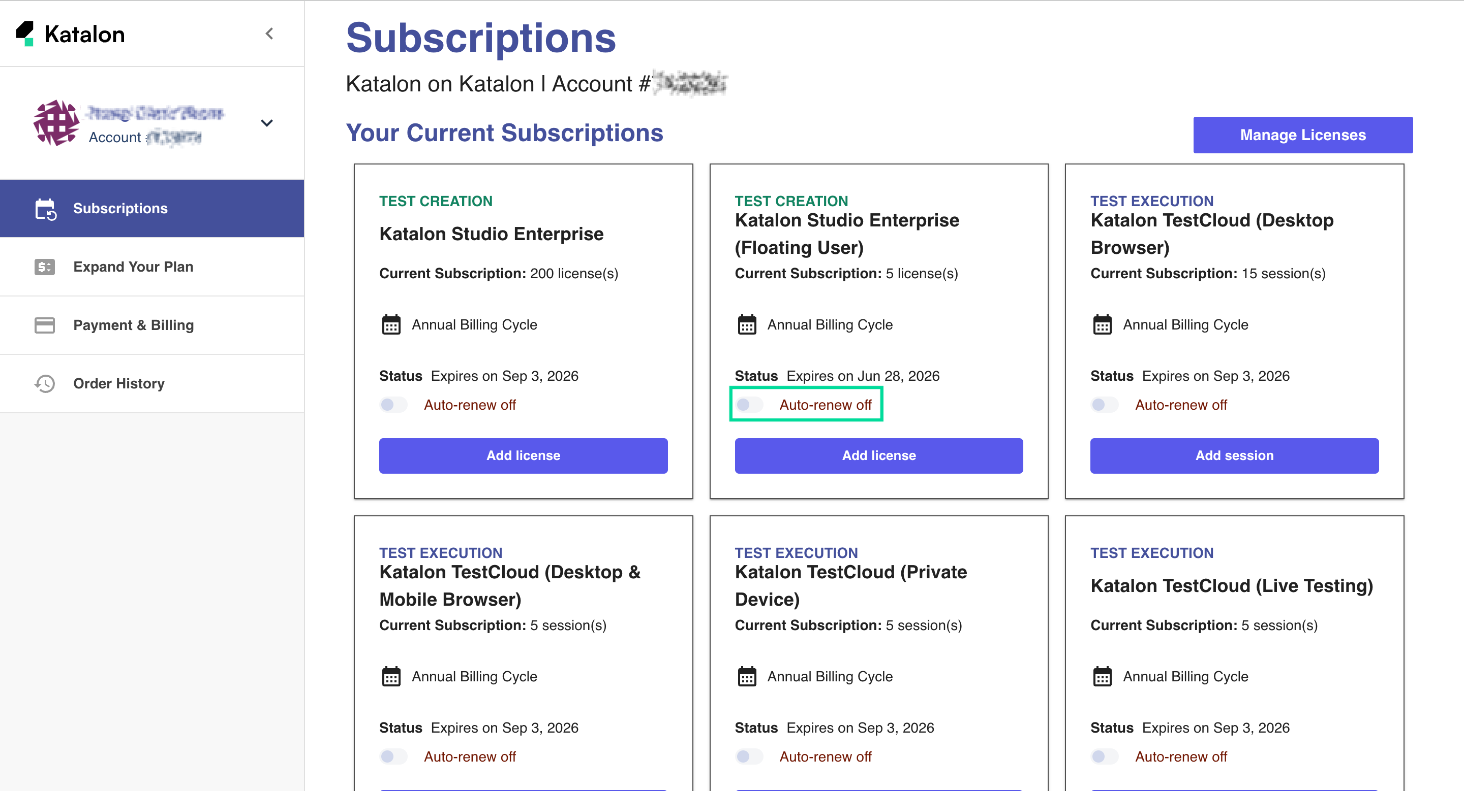 subscription management