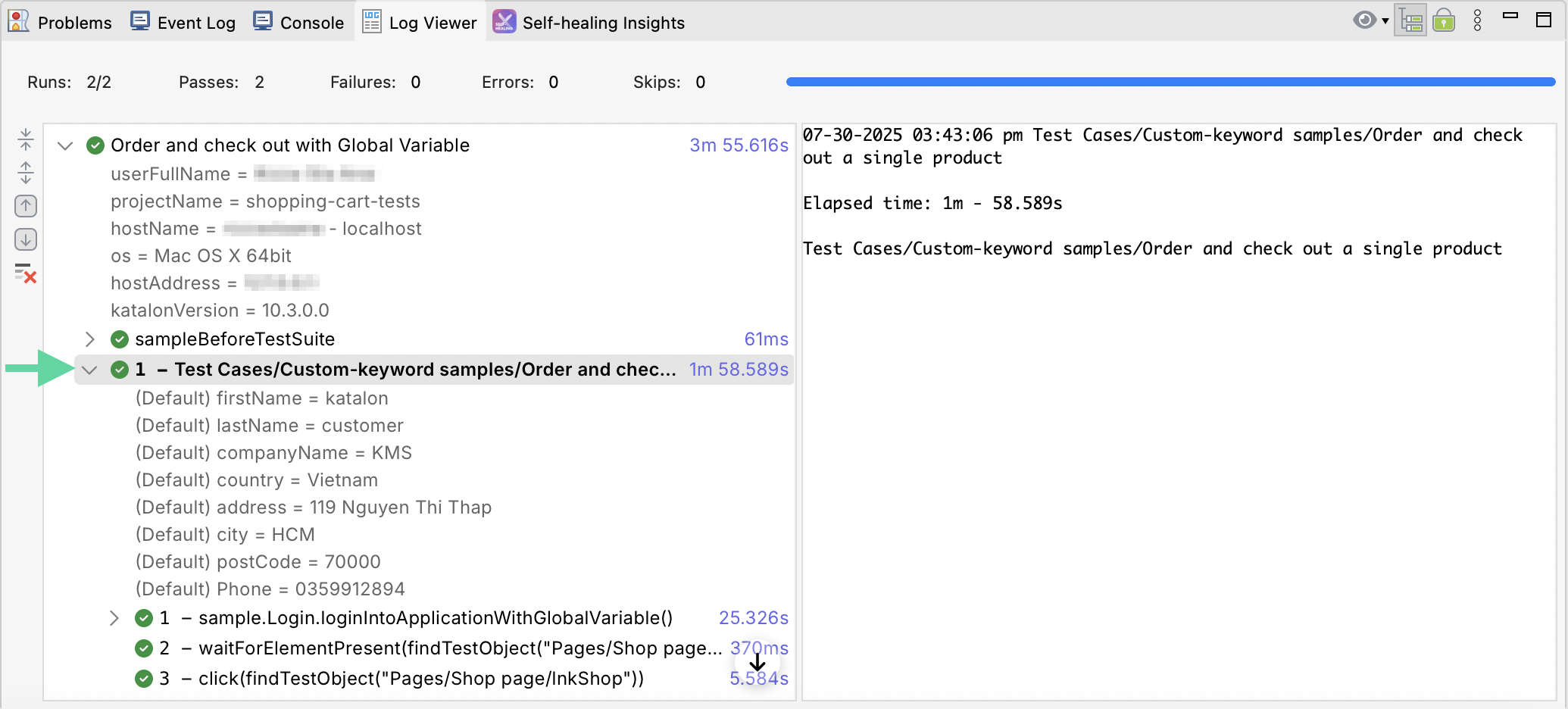 Expand Log Viewer