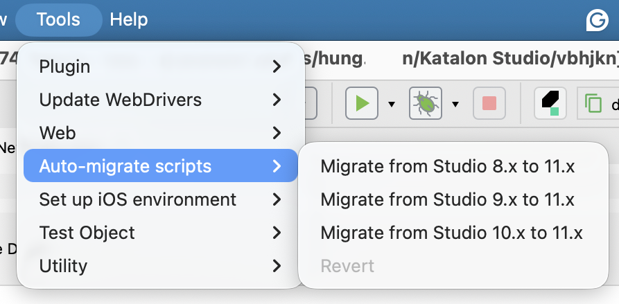 Select an auto-migrate option