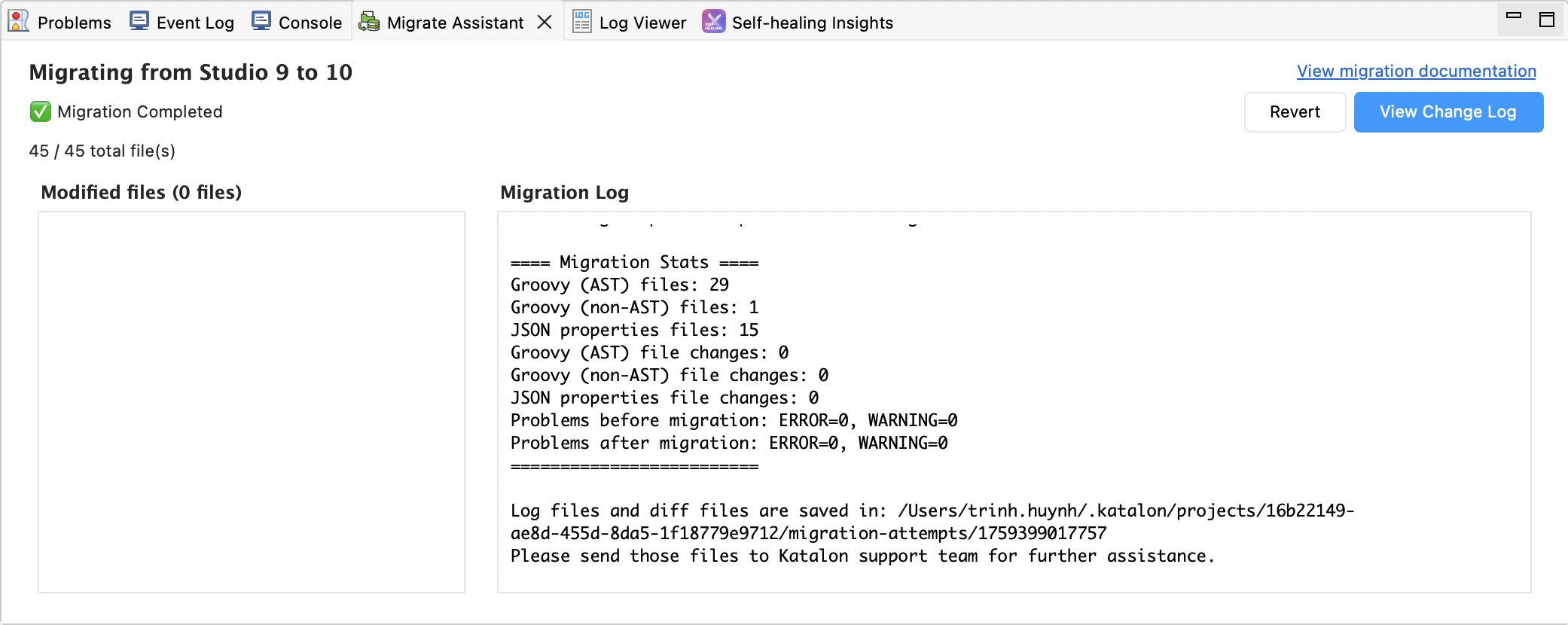 Migrate assistant tab