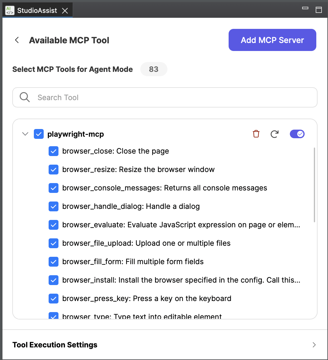 studioassist playwright mcp server 3