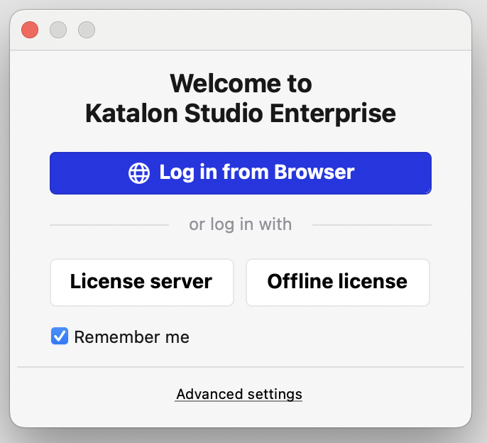 Login and enable Remember Me
