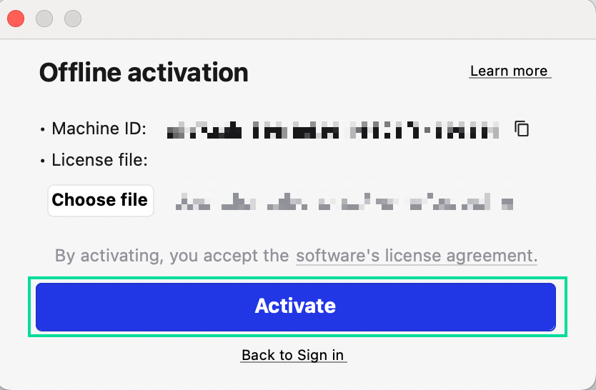 The Katalon Studio activation dialog with highlight activate button.