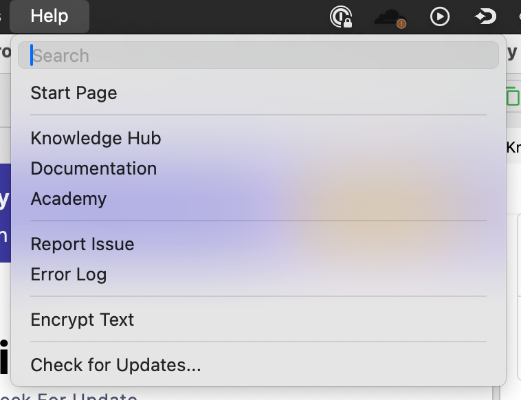 Help Tab in KS