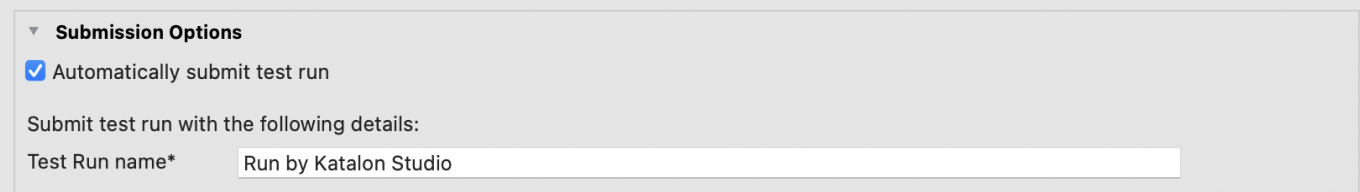 Automatically submit test run and name test run