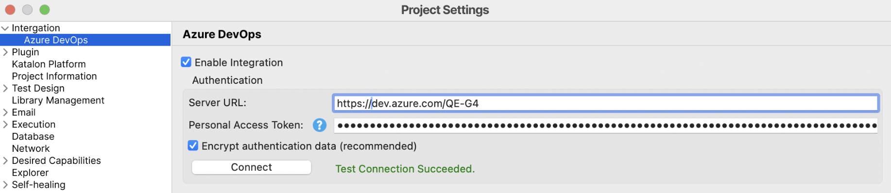Test Connection Successful