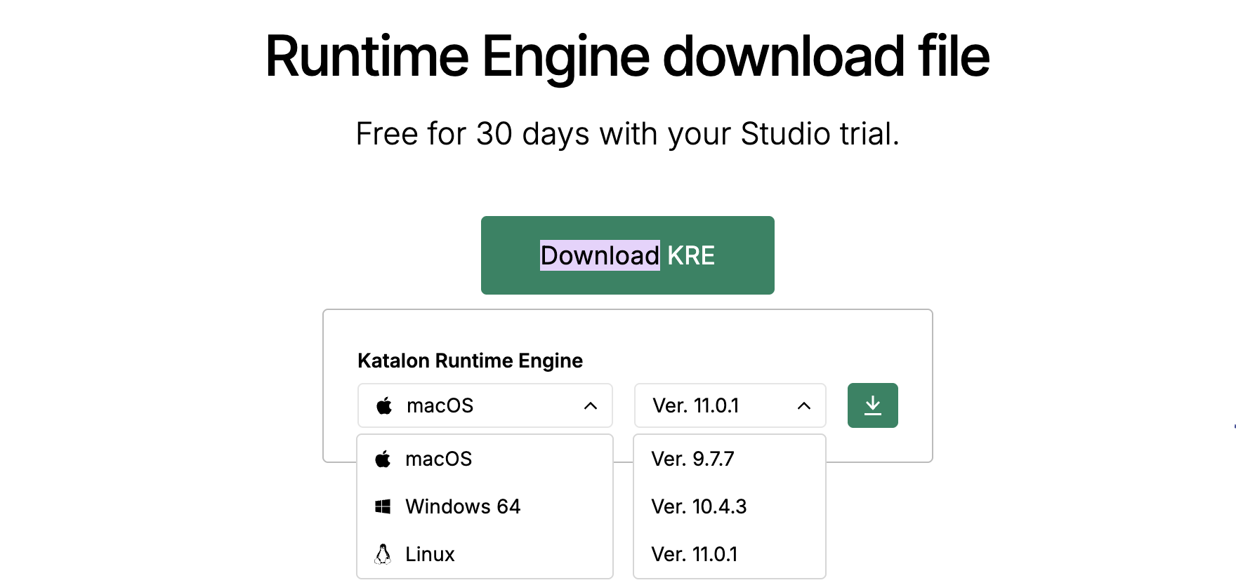 download location for KSE and KRE