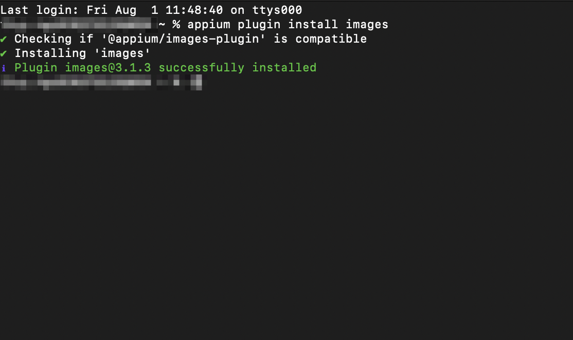 You have successfully installed the Appium Image Plugin