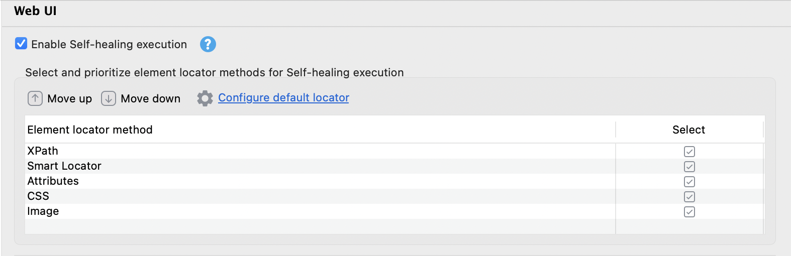 classic web self healing locators