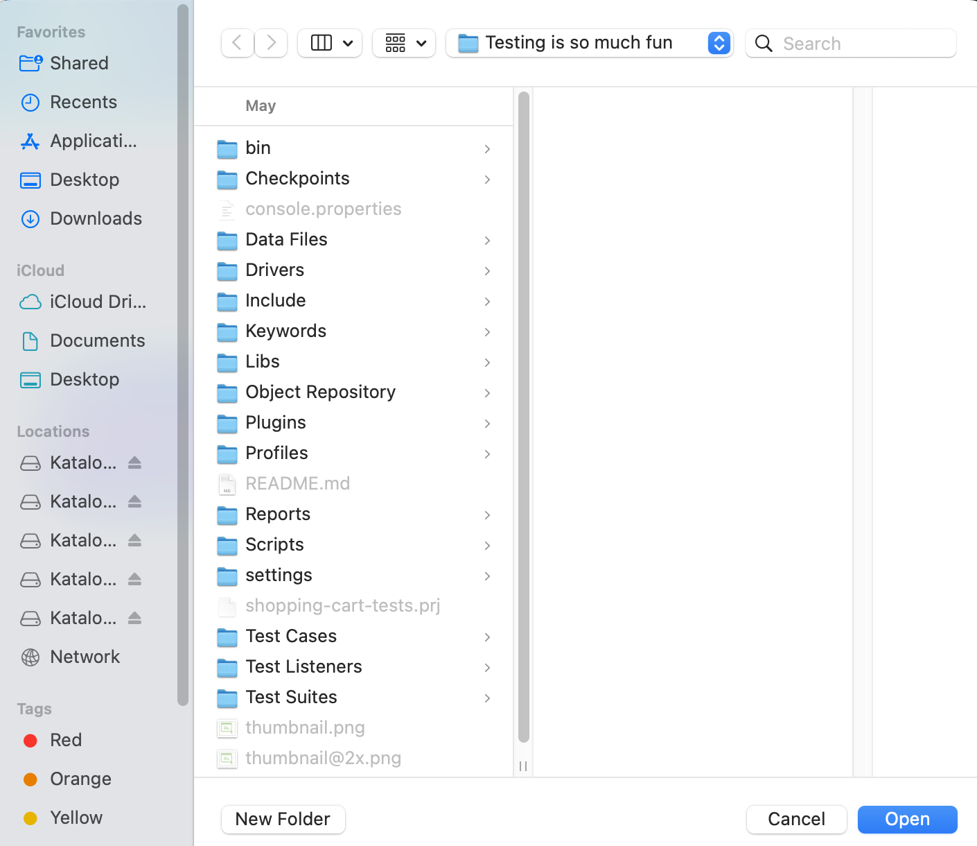 browsing folder