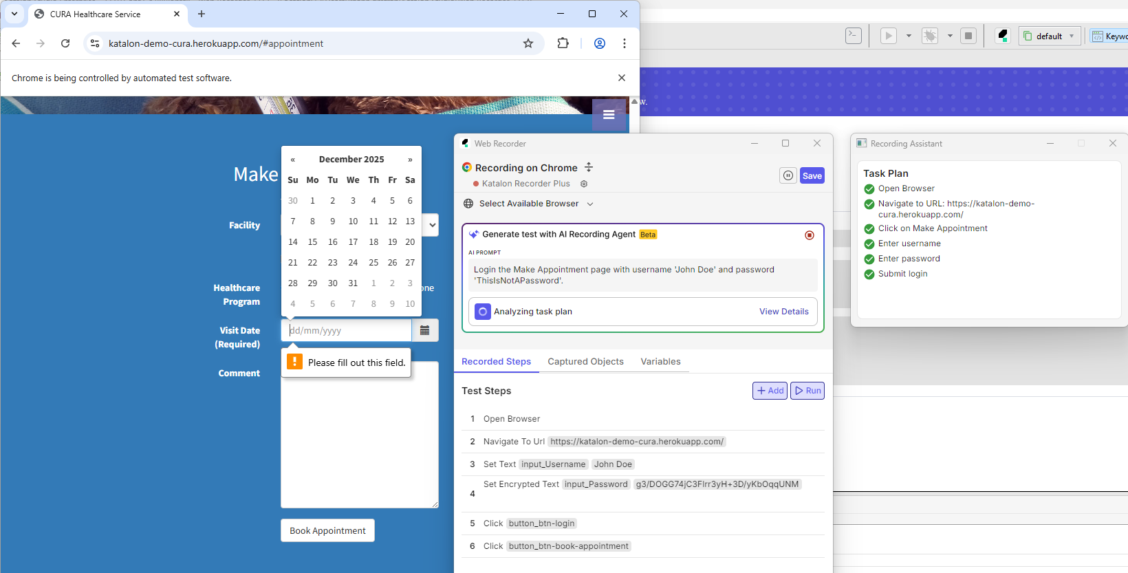 ai recording agent running