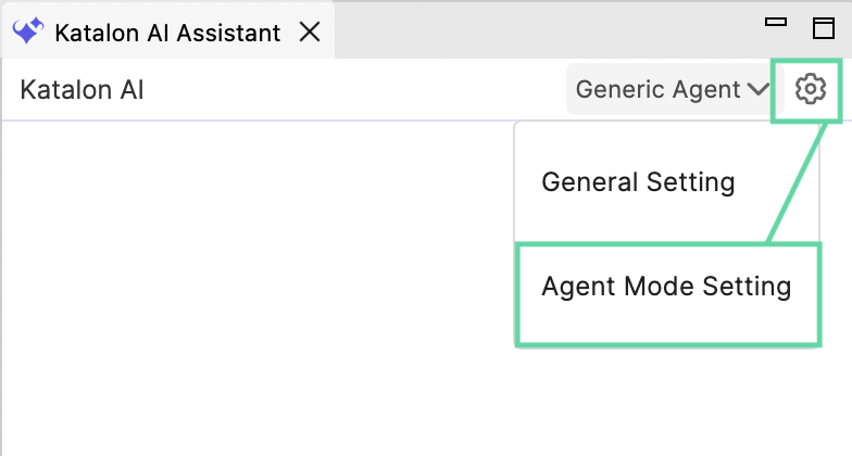 agent mode mcp tool setting button