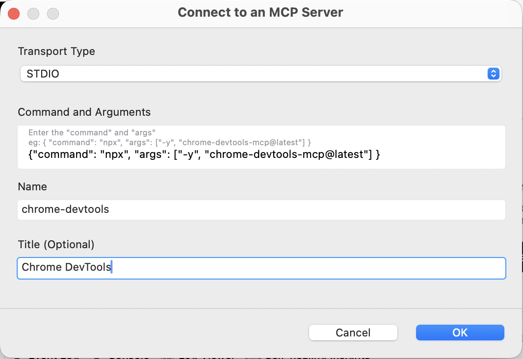 Katalon AI Assistant stdio mcp server