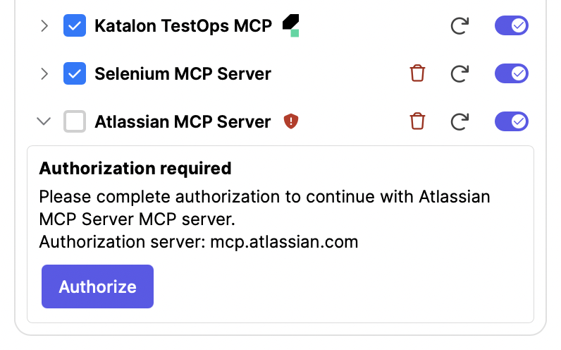 studioassist mcp server requiring authentication