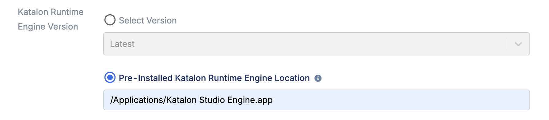 Configure pre-installed KRE in TestOps local agent