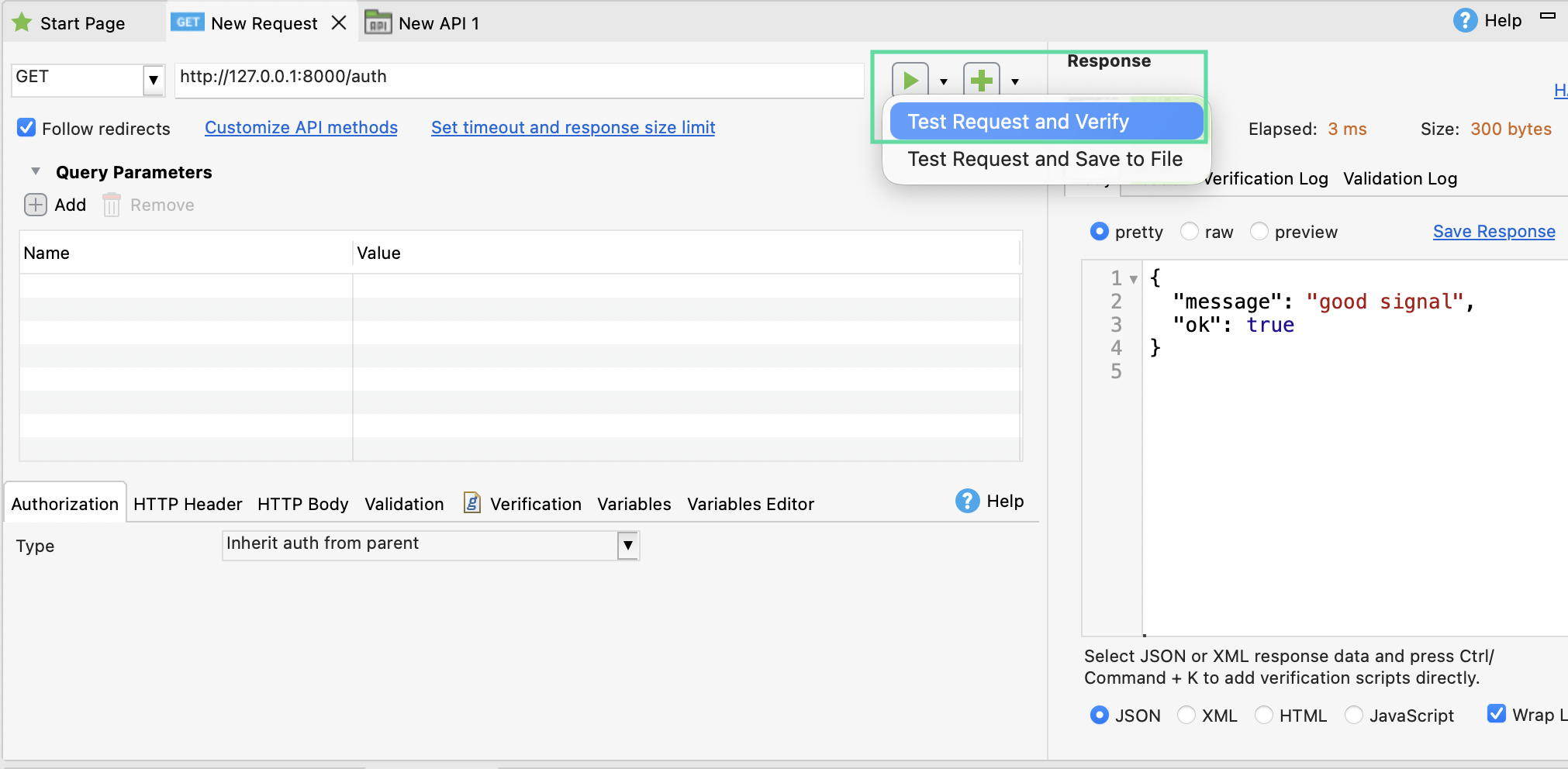 send test request button api.png