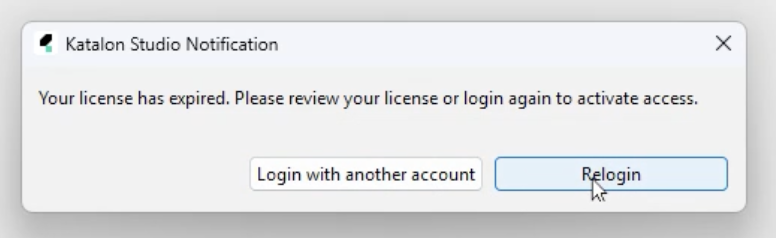 Relogin