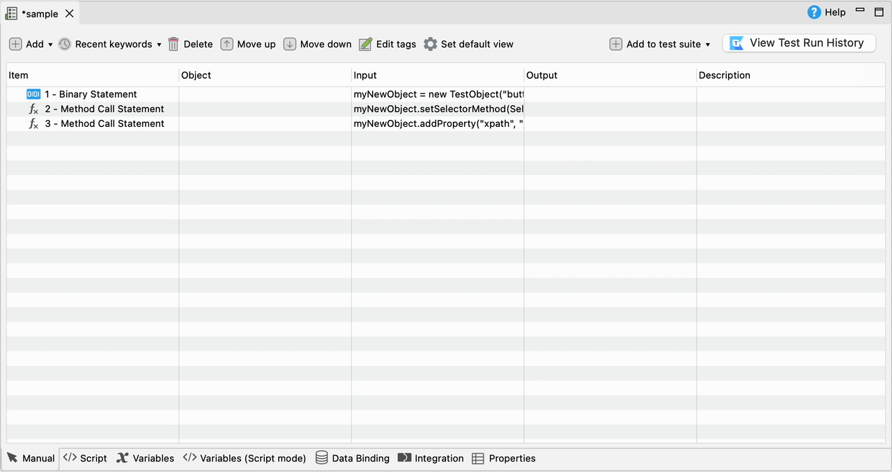 Add network throttling keyword to test case