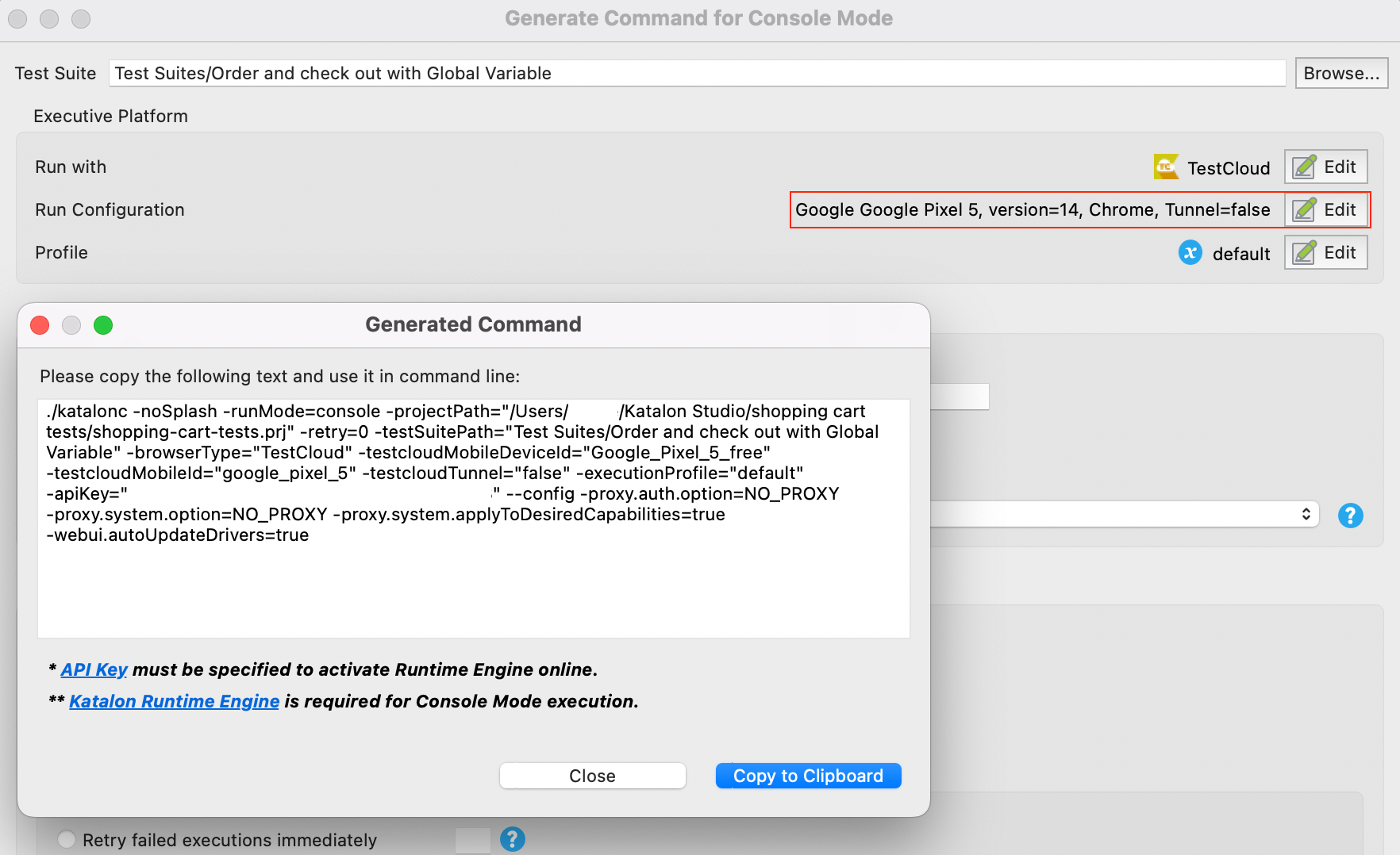 Set TestCloud environment with KRE