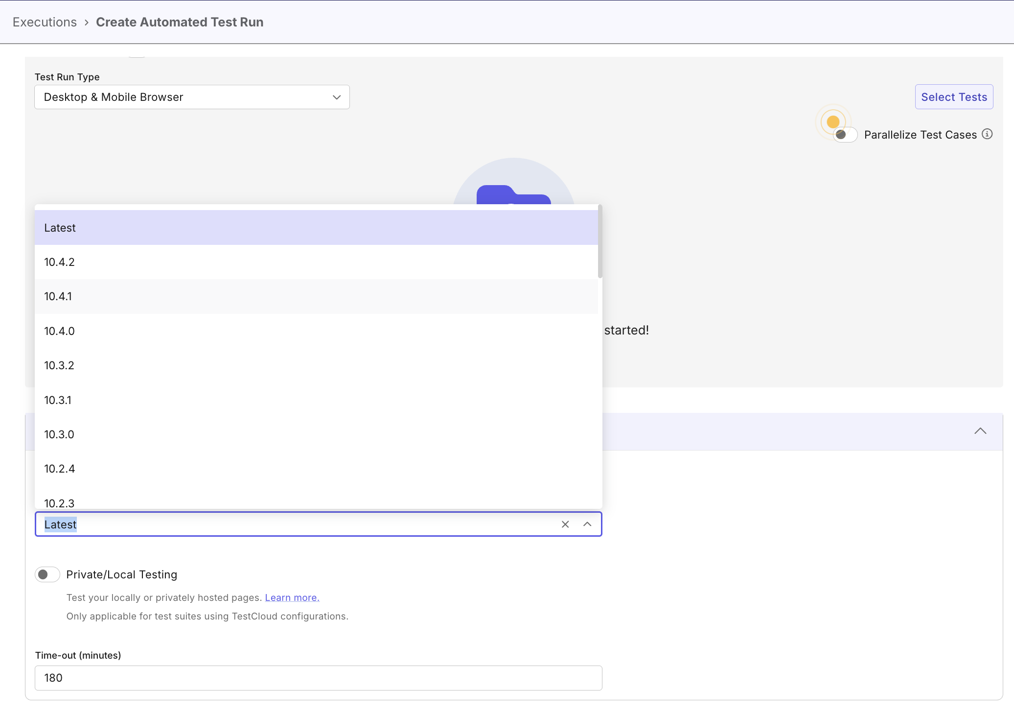 Select latest KRE version