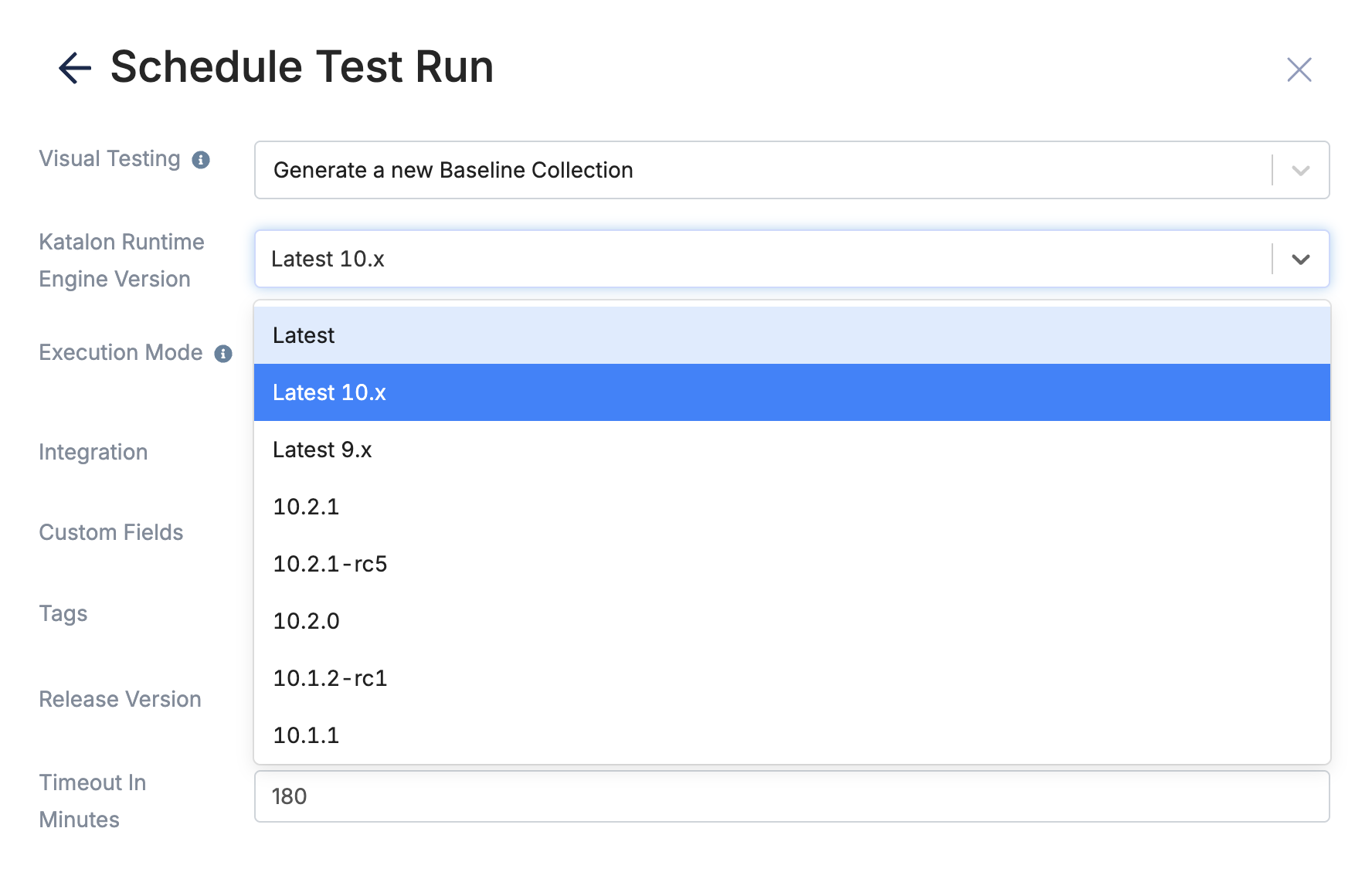 Select latest KRE version