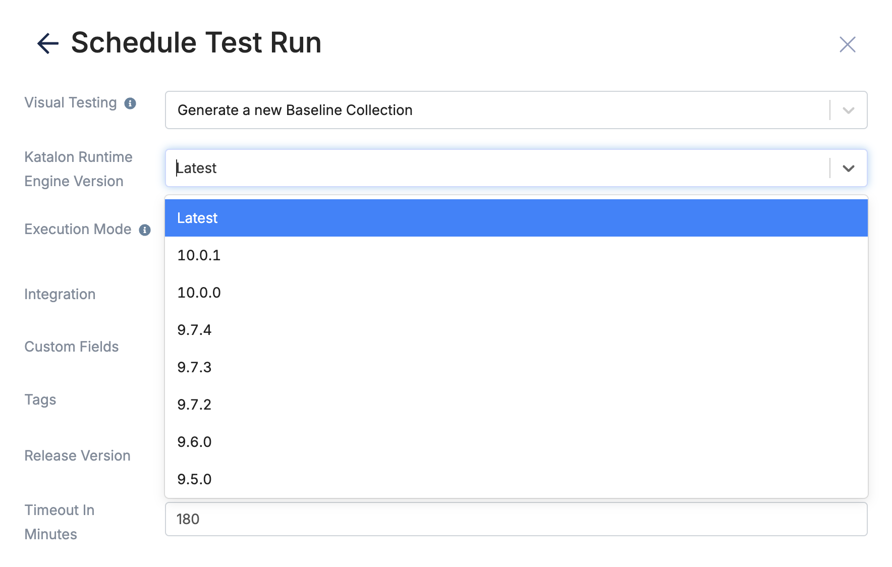 Select latest KRE version