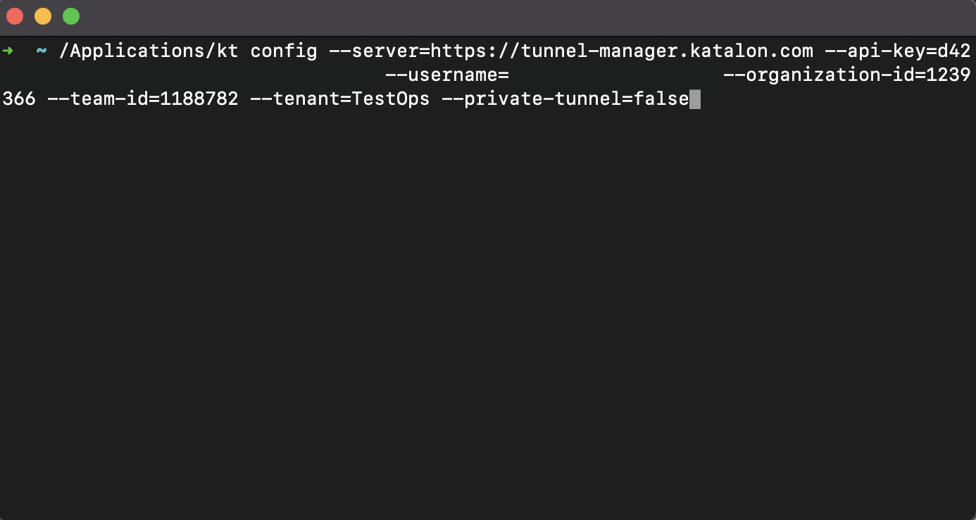 Configure TestCloud tunnel client