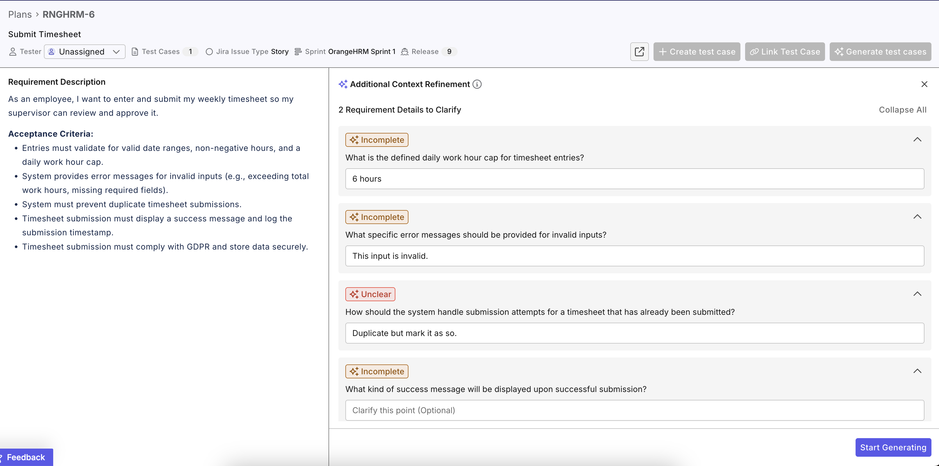 Additional context refinement in Katalon TestOps