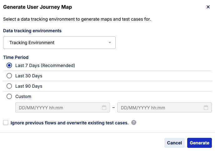 Generate journey maps in TestOps G2