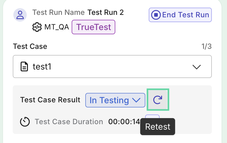 Click retest