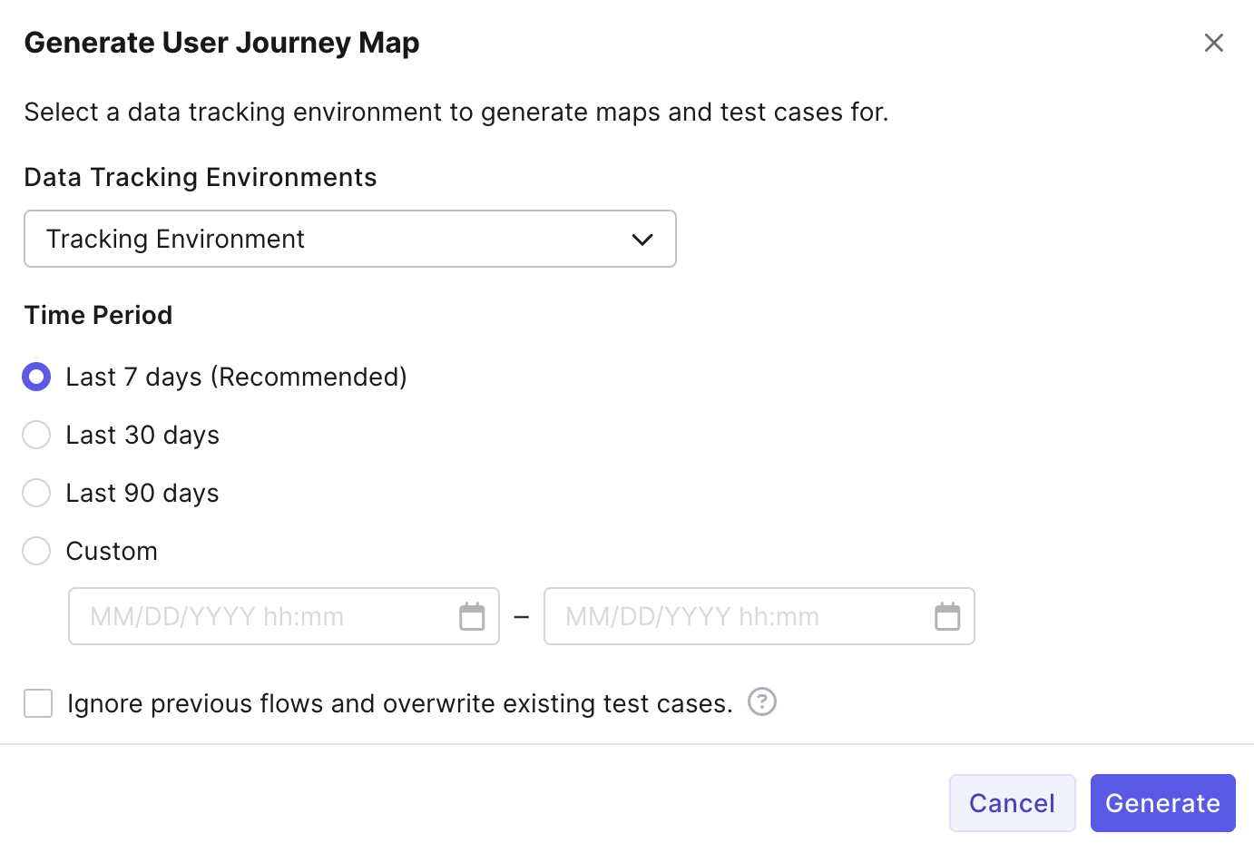 Generate journey maps in TestOps G3